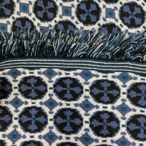Merino Strick Jacquard Kreise – Bild 2
